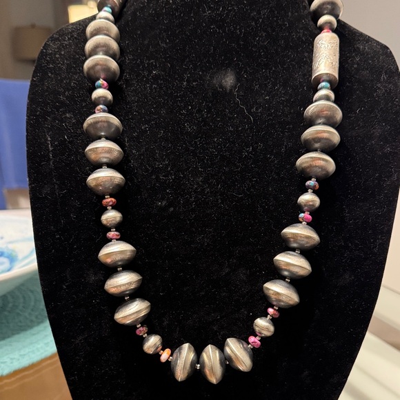 Navajo Jewelry - Sharon Cooley Navajo beaded necklace 32”